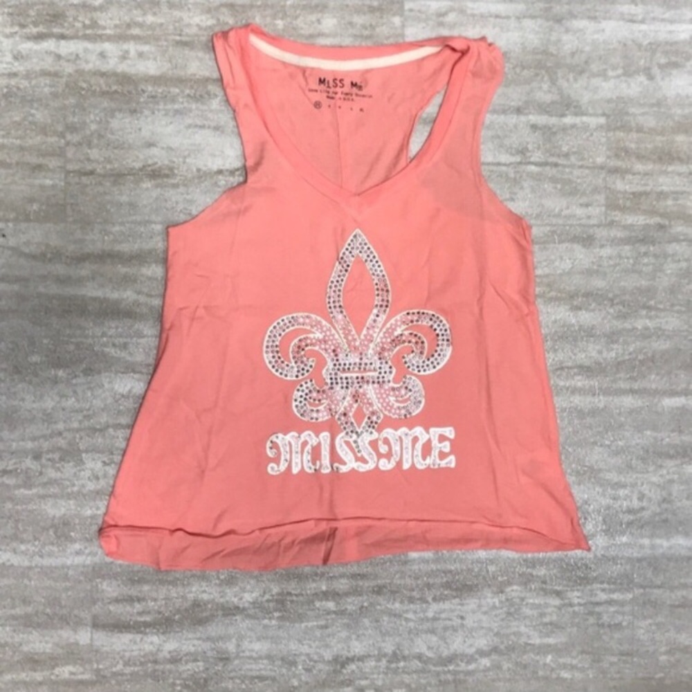 Miss Me Jeans Fleur de Lis Tank